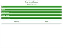 Tablet Screenshot of peterstreetsurgery.com